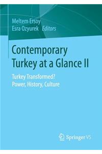 Contemporary Turkey at a Glance II