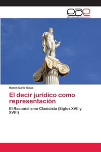 decir jurídico como representación