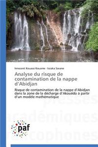 Analyse Du Risque de Contamination de la Nappe D Abidjan
