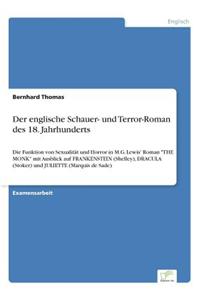 Der englische Schauer- und Terror-Roman des 18. Jahrhunderts
