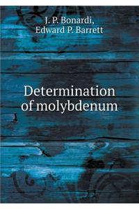 Determination of Molybdenum