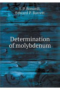 Determination of Molybdenum