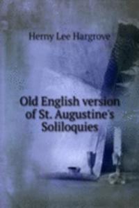 Old English version of St. Augustine's Soliloquies