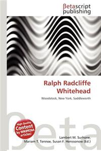 Ralph Radcliffe Whitehead