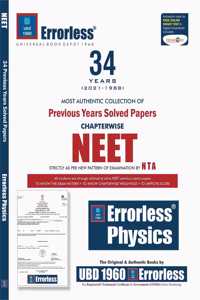 UBD1960 Errorless Chapterwise-Topicwise 33 Years Solved Papers NEET PHYSICS as per NTA Paperback + Digital