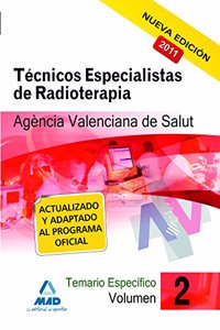 Tecnicos especialistas de radioterapia de la agencia valenciana de salud. Temario especifico. Volumen ii (Spanish Edition)