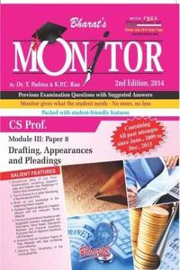 Monitor For Cs Prof., Module Iv: Paper 8: Drafting, Appearances And Pleadings