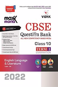 English Language & Literature Term 1 Class 10 Maxx Marks Vidya CBSE Question Bank For 2022 Exam