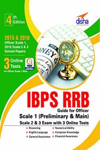 IBPS RRB Guide for Officer Scale 1 (Preliminary & Main), 2 & 3 Exam with 3 Online Tests