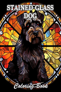 Stained Glass Dog Coloring Book