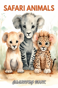 Safari Animals Coloring Book for Adults