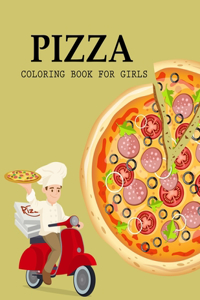 Pizza Coloring Book For Girls