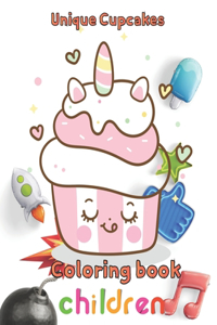unique cupcakes coloring book children