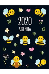 Abeja Agenda 2020: Planificador Semanal - 52 Semanas Enero a Diciembre 2020