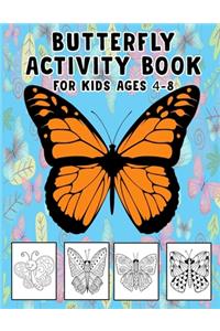 Butterfly Activity Book for Kids Ages 4-8