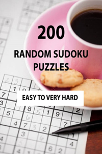 200 Random Sudoku Puzzles - Easy To Very Hard