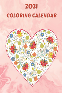 2021 Coloring Calendar