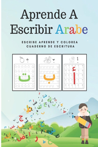 Aprende A Escribir Arabe Escribe Aprende y Colorea Cuaderno De Escritura