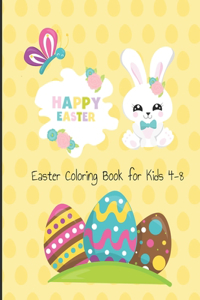 Easter Coloring Book For Kids 4-8