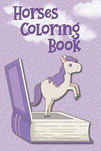 Horses Coloring Book