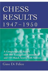 Chess Results, 1947-1950