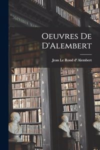 Oeuvres de D'Alembert