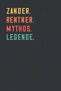 Zander. Rentner. Mythos. Legende.