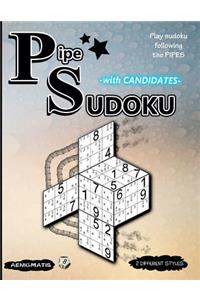 Pipe Sudoku with Candidates