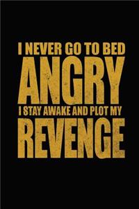 I Never Go To Bed Angry I Stay Awake And Plot My Revenge