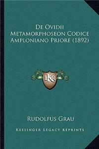 De Ovidii Metamorphoseon Codice Amploniano Priore (1892)