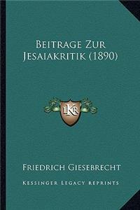 Beitrage Zur Jesaiakritik (1890)