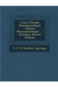 Cours D'Etude Pharmaceutique