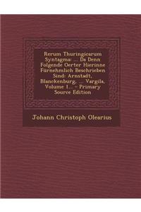 Rerum Thuringicarum Syntagma