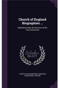 Church of England Biographies ...
