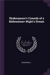 Shakespeare's Comedy of a Midsummer-Night's Dream