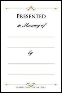Presented in Memory of Bookplates (Pkg of 48)