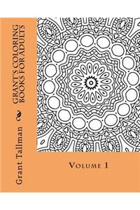 Grant's adult mandala coloring book vol 1