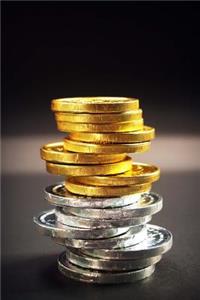 Stack of Gold and Silver Coins Journal