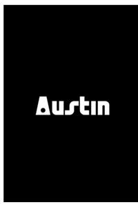 Austin - Black Notebook / Journal / Extended Lined Pages / Soft Matte Cover