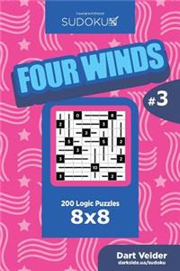 Sudoku Four Winds - 200 Logic Puzzles 8x8 (Volume 3)