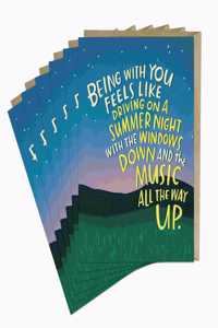 6-Pack Em & Friends Summer Night Love Card