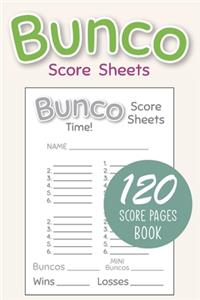 Bunco Score Sheets