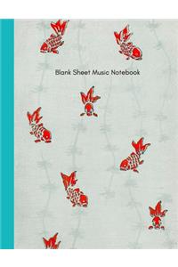 Blank Sheet Music Notebook