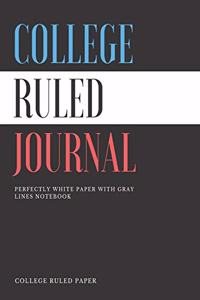 Colege Ruled Journal
