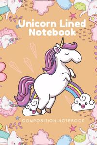 Unicorn Lined Notebook - Composition Notebook