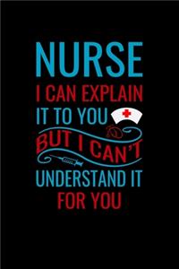 Nurse i can explain it to you but i can't understand for you