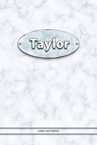 Taylor - Lined Notebook