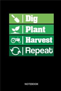 Dig Plant Harvest Repeat Notebook