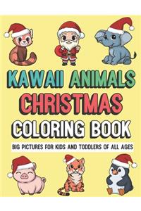 Kawaii Animals Christmas Coloring Book