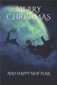 Merry Christmas, Santa Claus, Notebook, Journal, Diary - One Subject - 120 Pages